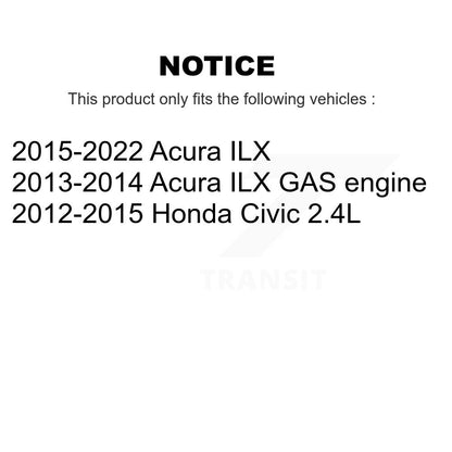 Kit de roulement et de liaison de roue avant pour Honda Civic Acura ILX K77-100551