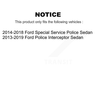 Kit de roulement de roue avant et d'extrémité de biellette de direction, pour Ford Police Interceptor Sedan spécial