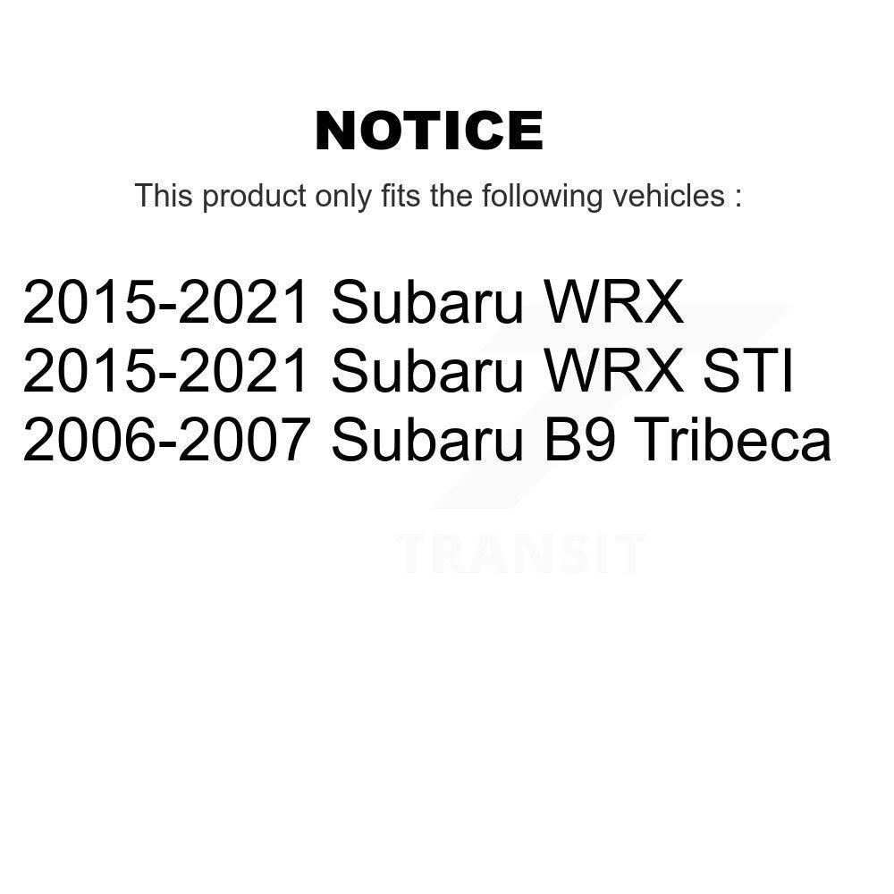 Ensemble de roulement de moyeu avant et Kit de liaison pour Subaru WRX STI B9 Tribeca K77-10065