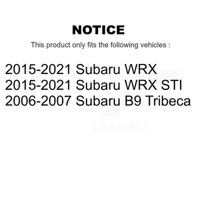 Ensemble de roulement de moyeu avant et Kit de liaison pour Subaru WRX STI B9 Tribeca K77-10065