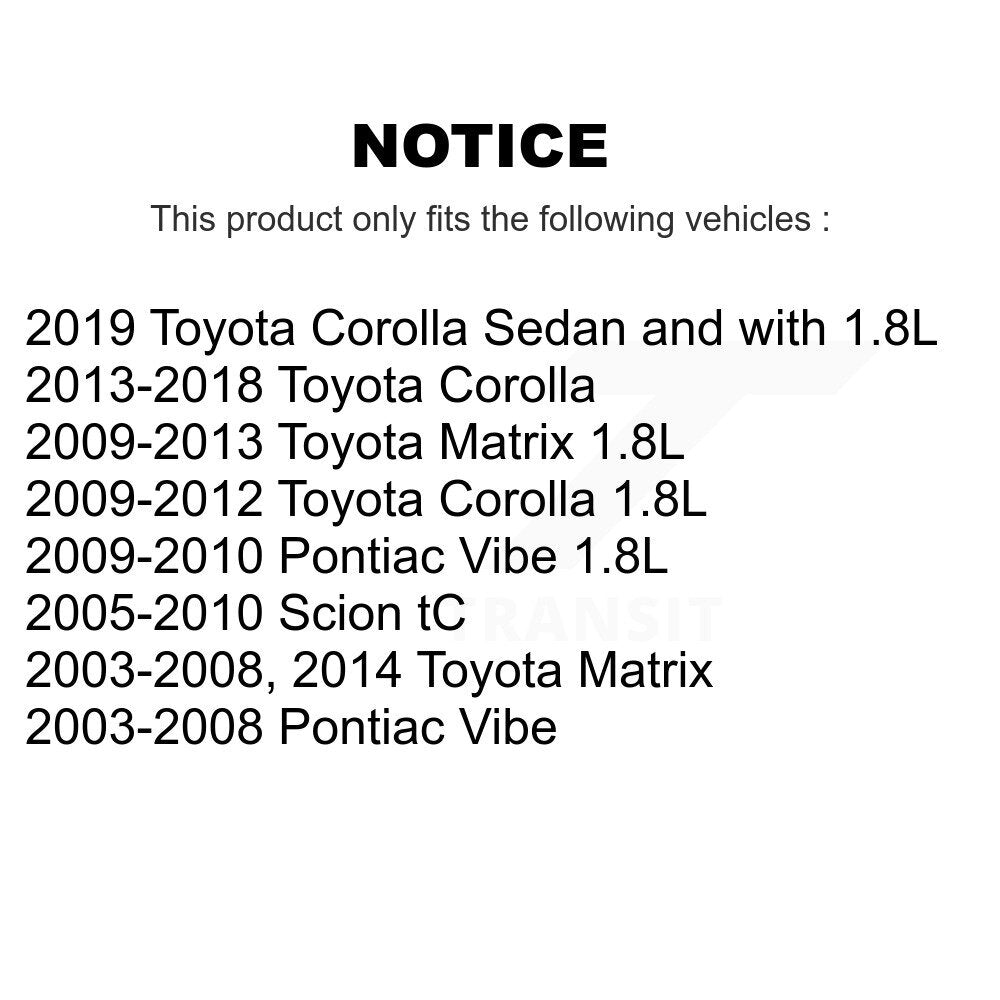 Kit de rotule inférieure et de liaison, roulement avant, pour Toyota Corolla Matrix Pontiac Vib