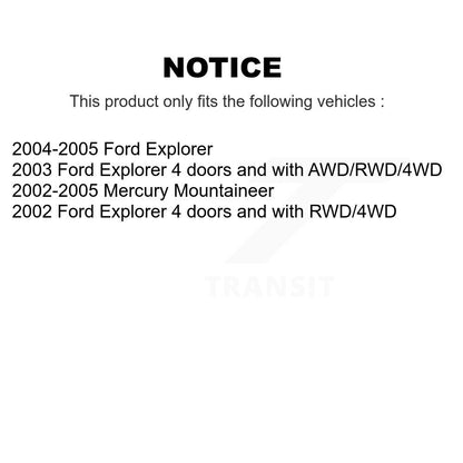 Kit de rotule inférieure et de liaison, roulement avant, pour Ford Explorer Mercury Mountaineer