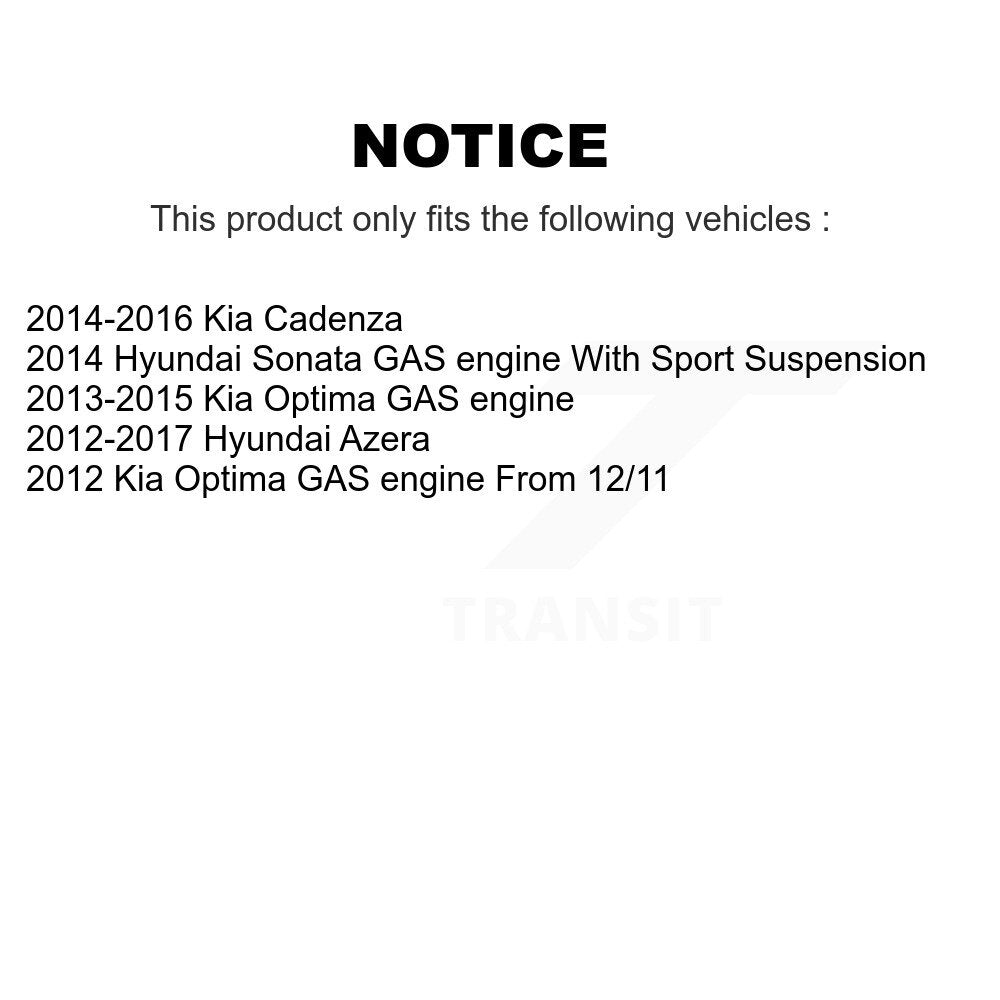 Kit de liaison de biellette de direction, roulement avant gauche, Joint à rotule inférieur (5 pièces) pour Kia Optima Sonat