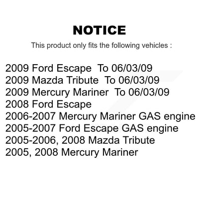 Kit de liaison d'extrémité de biellette de direction extérieure, roulement avant gauche, bras de commande inférieur pour Ford Escape