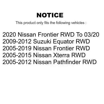 Kit de liaison de biellette de direction extérieure, roulement avant droit, rotule inférieure, pour Nissan Frontier
