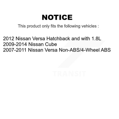 Kit de liaison de barre stabilisatrice, ensemble de roulement avant, Joint à rotule inférieur, pour Nissan Versa Cube