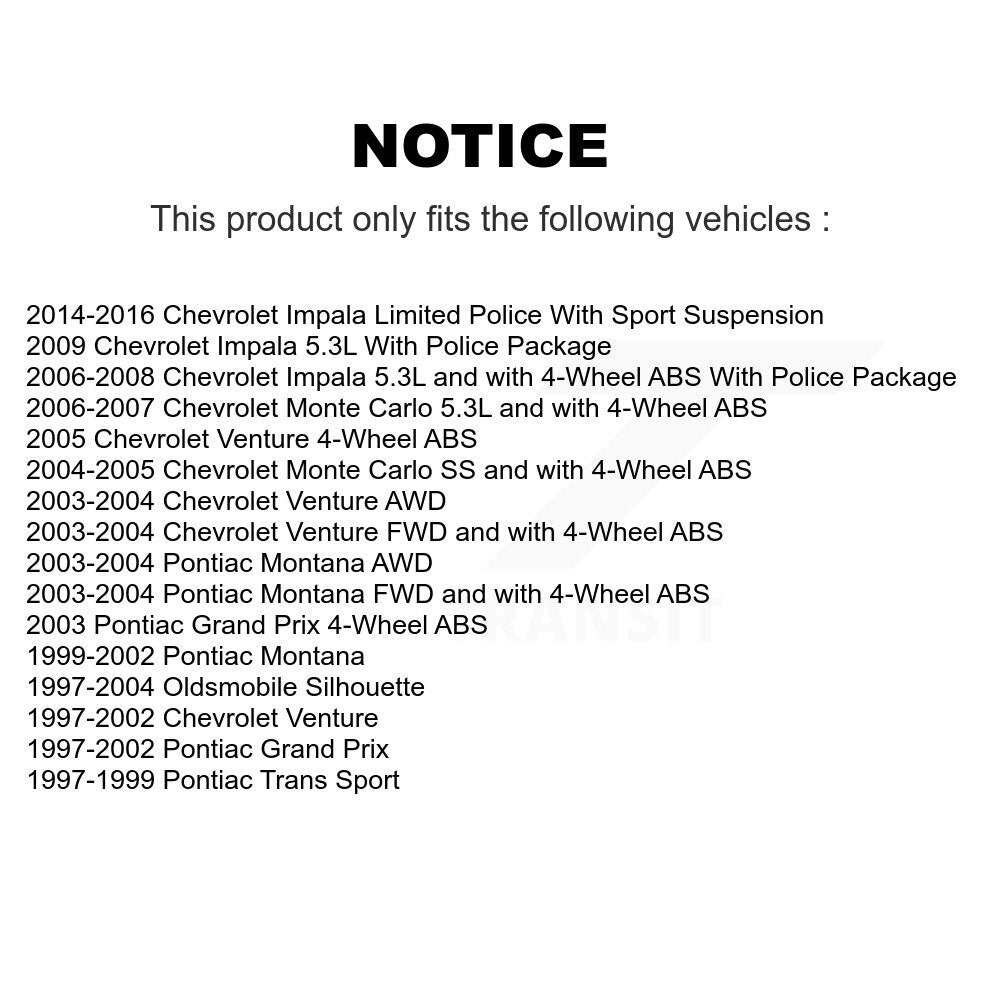Kit de liaison de biellette de direction extérieure, bras de commande inférieur, roulement avant (8 pièces) pour Chevrolet Gran