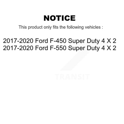 Ensemble de roulement de moyeu avant et Kit de liaison pour Ford F-450 Super Duty F-550 4X2