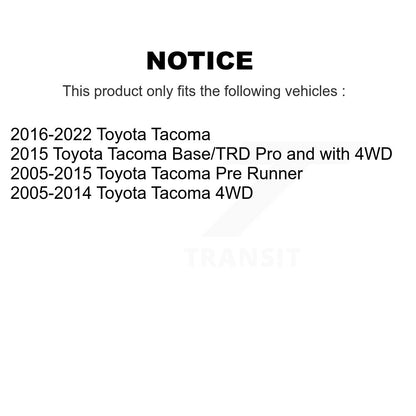 Paire d'amortisseurs de suspension arrière pour Toyota Tacoma K78-100293