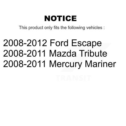 Paire d'amortisseurs arrière pour Ford Escape Mazda hommage Mercury Mariner