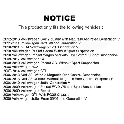 Paire d'amortisseurs arrière pour Volkswagen Jetta Golf Rabbit GTI Audi Passat CC A