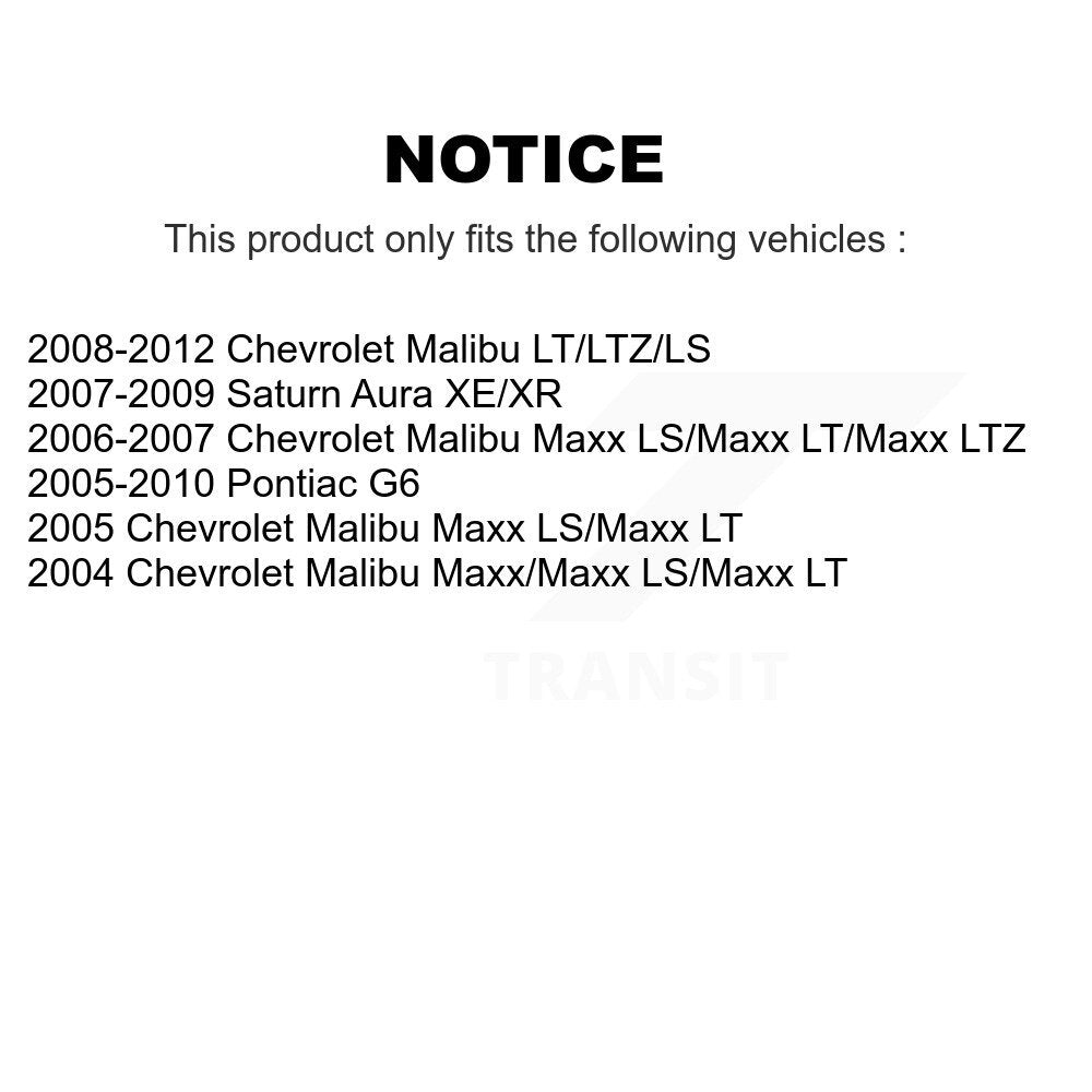 Paire d'amortisseurs de Suspension arrière, pour Chevrolet Malibu Pontiac G6 Saturn Aur