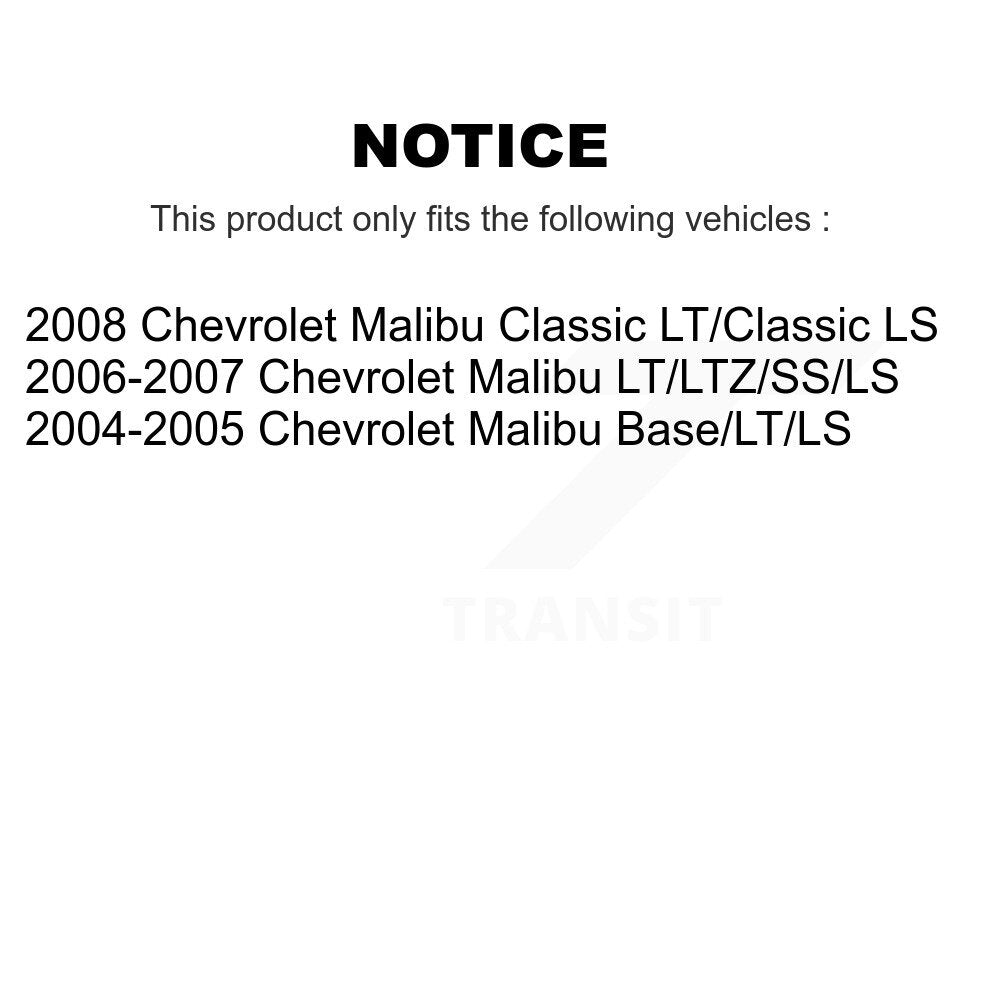 Paire d'amortisseurs de suspension arrière pour Chevrolet Malibu K78-100339