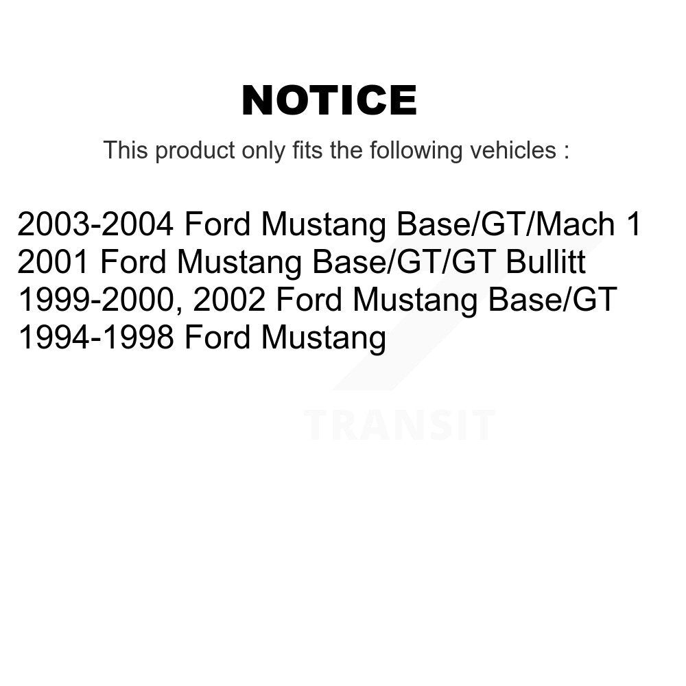 Paire d'amortisseurs de suspension arrière pour Ford Mustang K78-100346