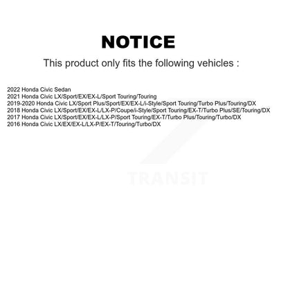 Paire d'amortisseurs de suspension arrière pour Honda Civic K78-100412