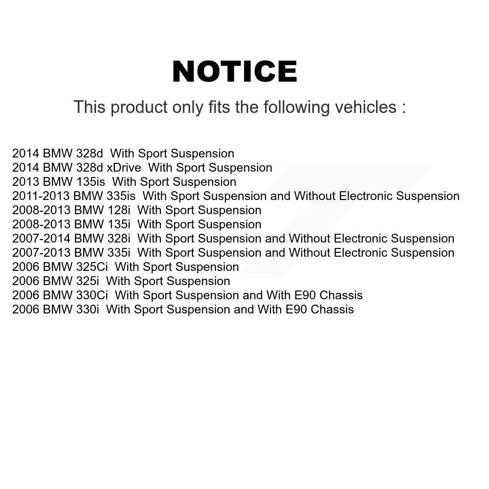 Paire d'amortisseurs arrière pour BMW 328i 335i 128i 135i 325i 330i 328d xDrive 335i