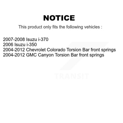 Paire d'amortisseurs arrière pour Chevrolet Colorado GMC Canyon Isuzu i-350 i-370