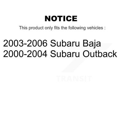 Paire de jambes de suspension arrière pour Subaru Outback Baja K78-100718