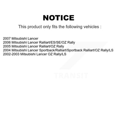 Kit de jambes de suspension avant et arrière pour Mitsubishi Lancer K78-100860