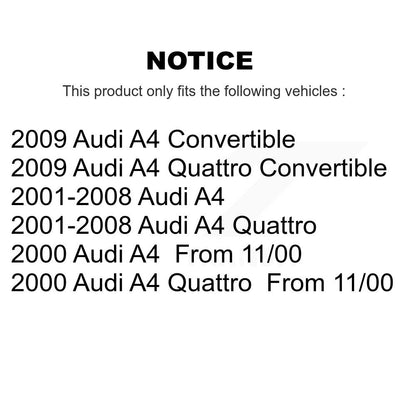 Kit de jambes de suspension avant et arrière pour Audi A4 Quattro K78-100864