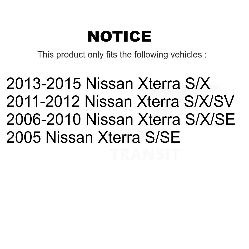 Kit de jambes de suspension avant et arrière pour Nissan Xterra K78-100908