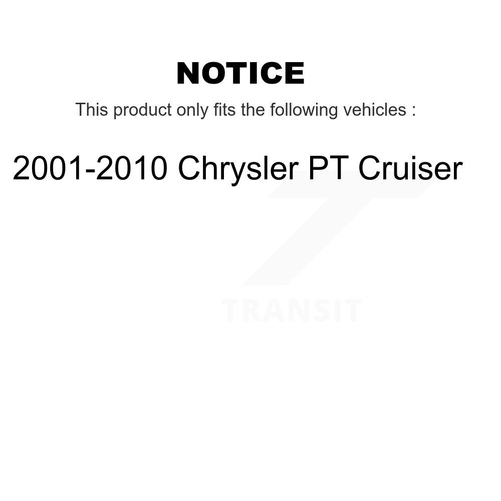 Kit de jambes de suspension avant et arrière pour Chrysler PT Cruiser 2001-2010 K78-100930