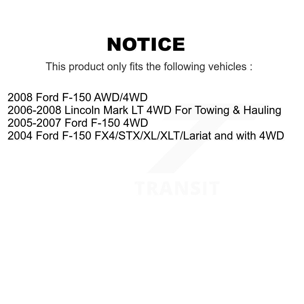 Kit de jambes de suspension avant et arrière, pour Ford F-150 Lincoln Mark LT K78-100935