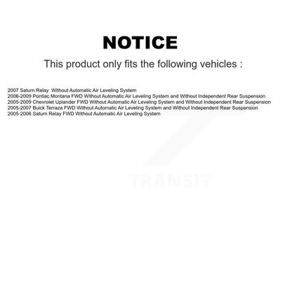 Kit de jambes de Suspension avant et arrière, pour Chevrolet Uplander Pontiac Montana Buick