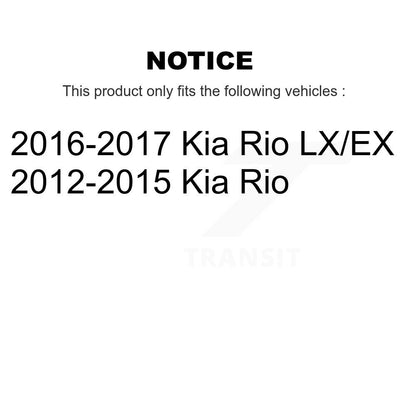 Kit de jambes de suspension et d'amortisseurs avant et arrière pour Kia Rio K78-100959