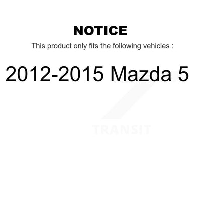 Kit de jambes de suspension et d'amortisseurs avant et arrière, pour Mazda 5 2012 – 2015