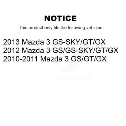 Kit de jambes de suspension et d'amortisseurs avant et arrière pour Mazda 3 K78-101017
