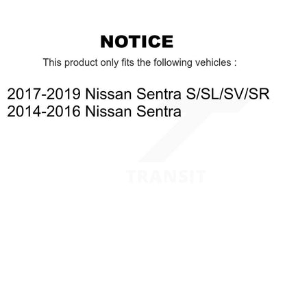 Paire d'amortisseurs de suspension arrière pour Nissan Sentra K78-101046