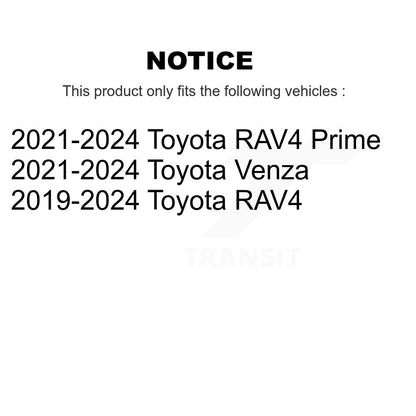Paire d'amortisseurs de Suspension arrière pour Toyota RAV4 Prime Venza K78-101073