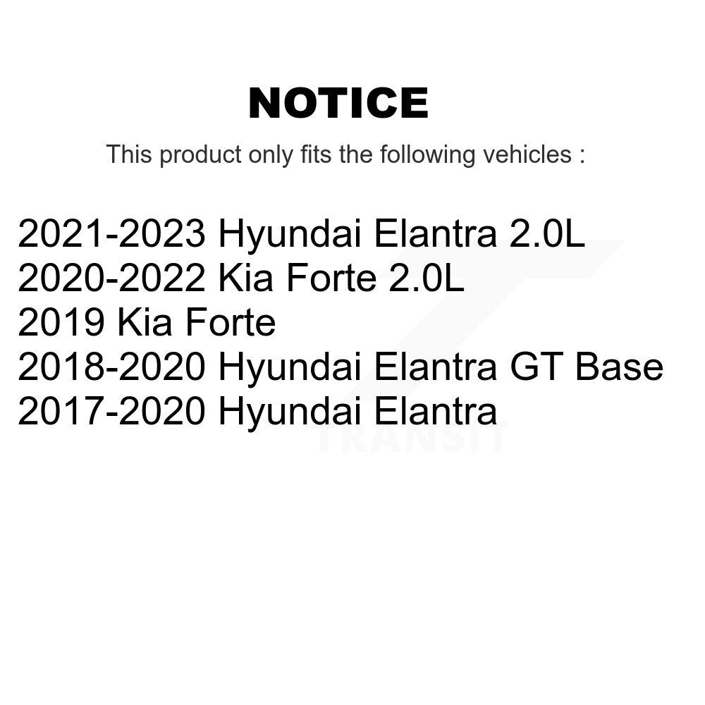 Paire d'amortisseurs de Suspension arrière, pour Hyundai Elantra Kia Forte GT K78-10107