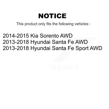 Paire d'amortisseurs de Suspension arrière, pour Hyundai Santa Fe Sport Kia Sorento AWD