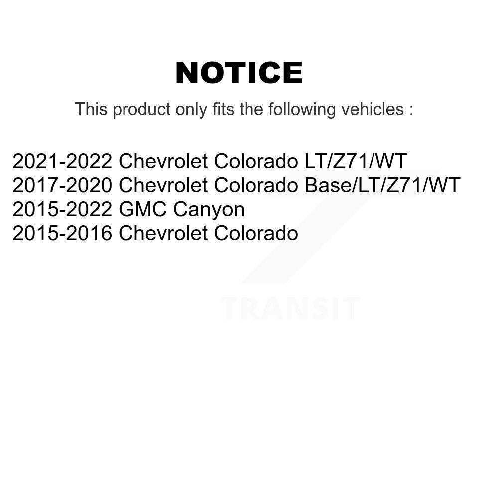 Paire d'amortisseurs de Suspension arrière pour Chevrolet Colorado GMC Canyon