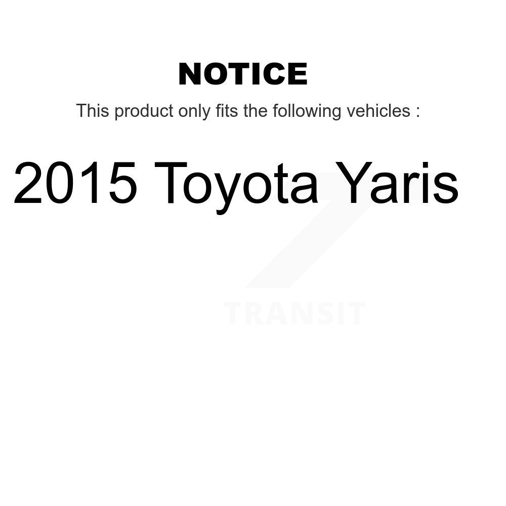 Kit de jambes de suspension et d'amortisseurs avant et arrière pour Toyota Yaris 2015