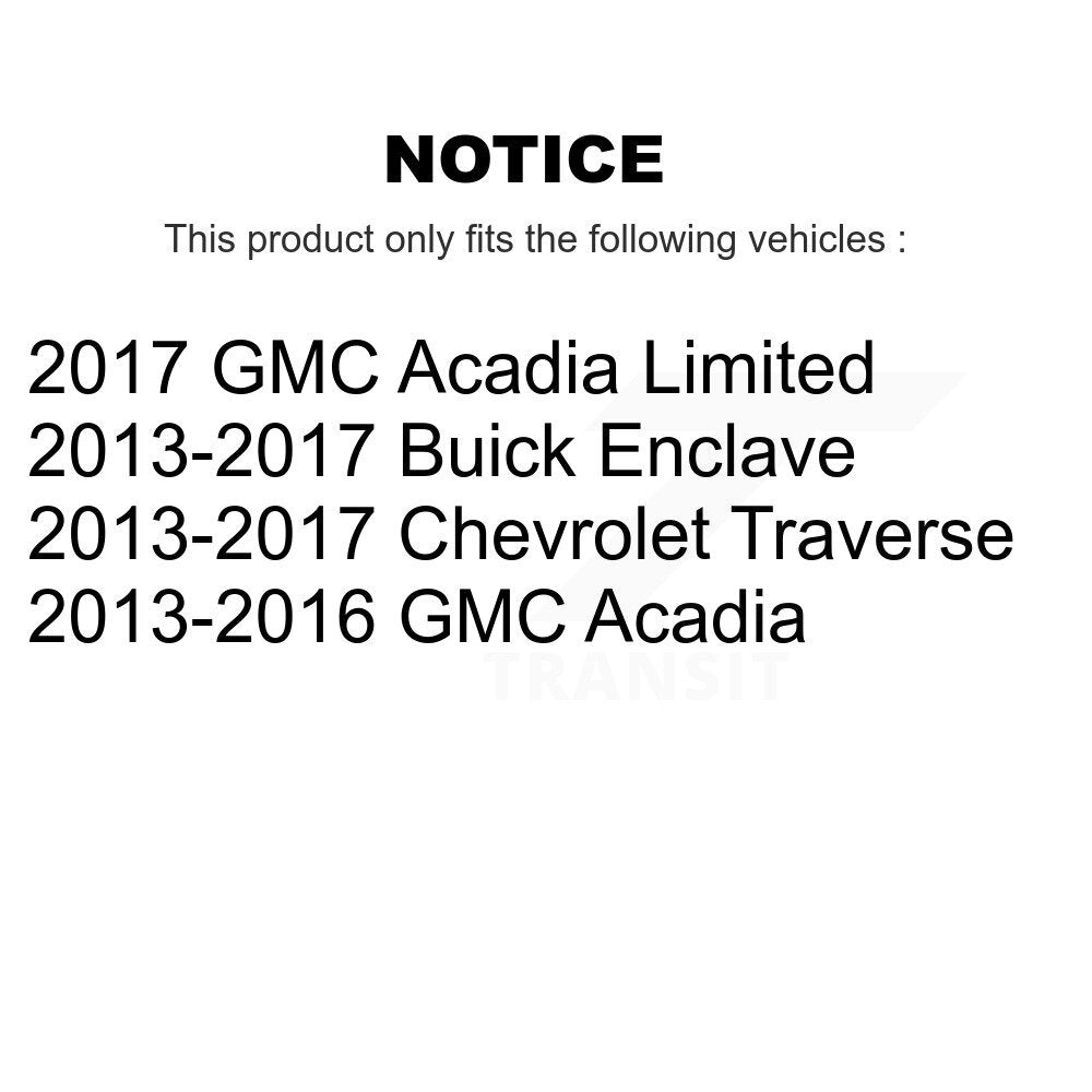Paire de ressorts de jambe de force avant, pour Chevrolet Traverse Buick enclave GMC Acadia Limited