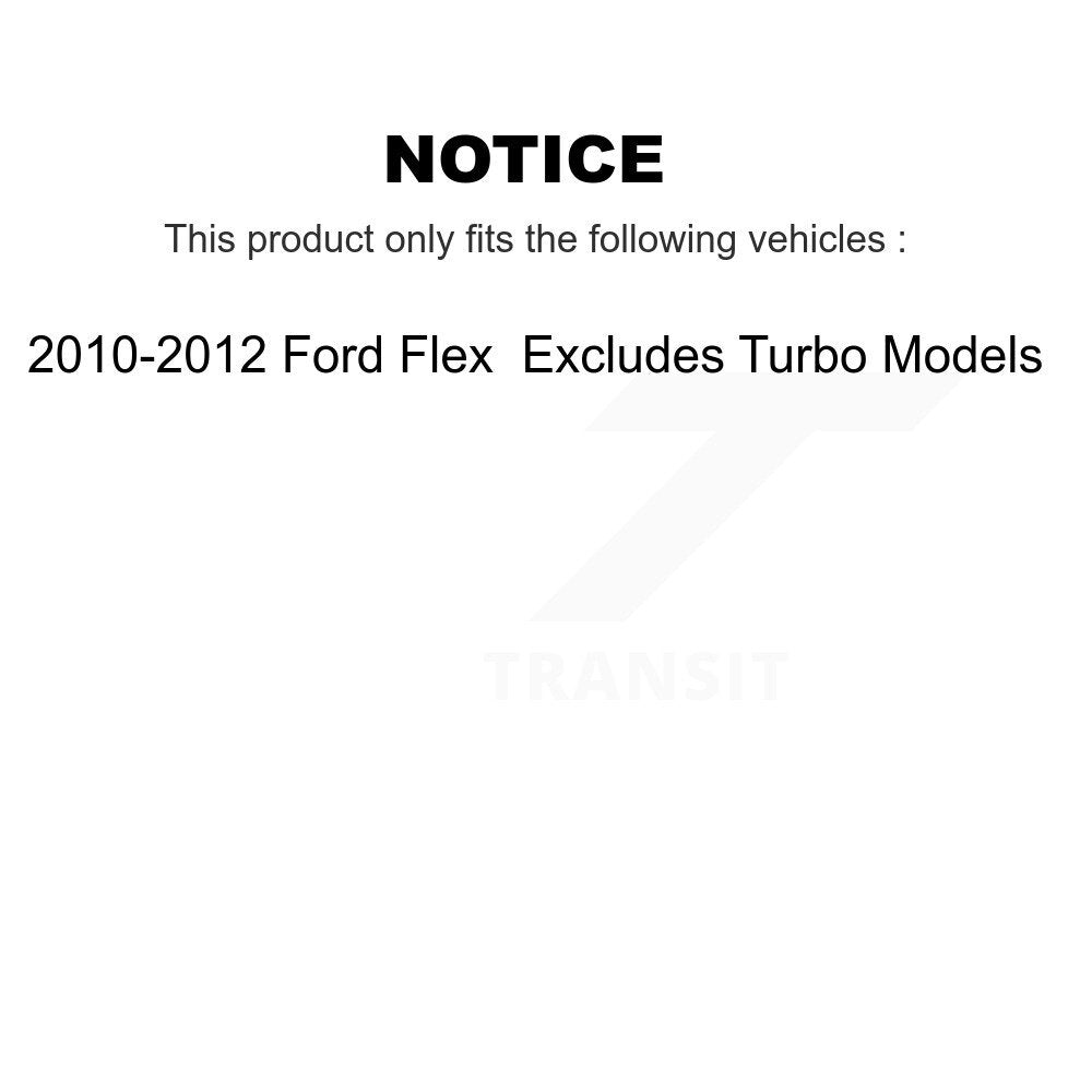 Kit de ressorts hélicoïdaux pour amortisseurs avant, pour Ford Flex 2010 – 2012, exclut le modèle Turbo