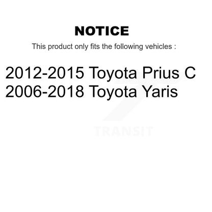 Kit complet d'assemblage de ressorts hélicoïdaux, amortisseurs avant, pour Toyota Yaris Prius C