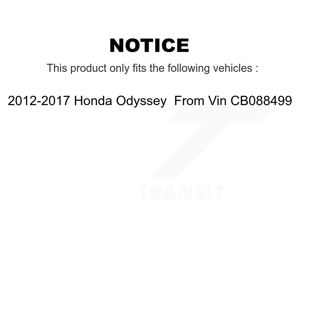 Kit de ressorts de jambe de force avant pour Honda Odyssey 2011-2012 11-17, convient jusqu'au Vin CB08849