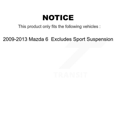 Kit de jambe de force avant et de ressorts hélicoïdaux pour Mazda 6 2009-2013, exclut la suspension sport