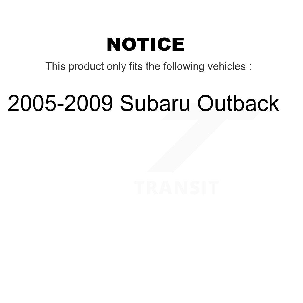 Paire de supports d'amortisseurs arrière complets et de ressorts hélicoïdaux, pour Subaru Outbac 2005 – 2009