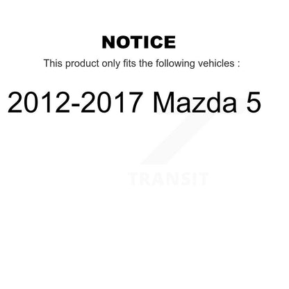 Kit complet d'assemblage de jambe de force et de ressort hélicoïdal d'amortisseurs avant pour Mazda 2012-2017