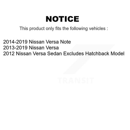 Kit complet d'assemblage de jambes de force et de ressorts hélicoïdaux, pour Nissan Versa non