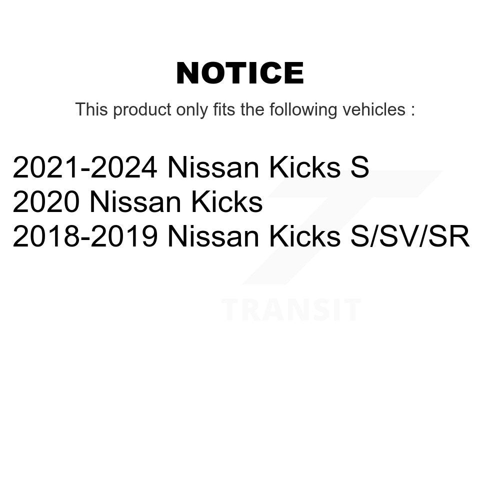 Kit complet d'assemblage de support d'amortisseurs avant et de ressorts hélicoïdaux pour Nissan Kicks