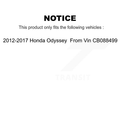 Kit de ressorts de jambe de force avant et arrière, pour Honda Odyssey 2011 – 2012, adapté au Vin CB088499