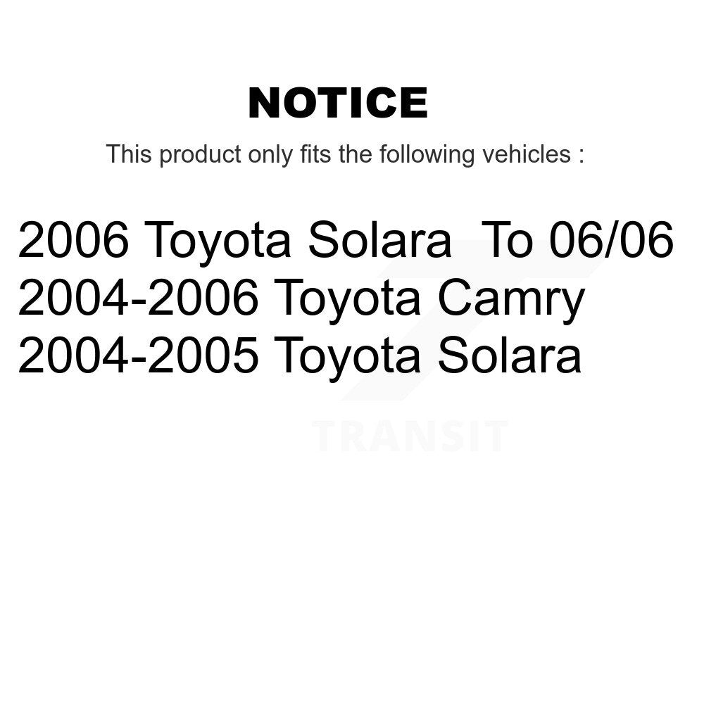 Kit complet de montage de ressorts hélicoïdaux et d'amortisseurs avant et arrière, pour Toyota Camry Solar