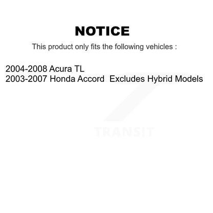 Kit complet de montage de ressorts hélicoïdaux, amortisseurs avant et arrière, pour Honda Accord Acura T