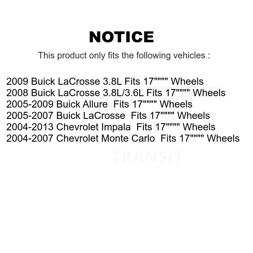 Kit de jambe de force et ressort avant et arrière, pour Chevrolet Impala Buick LaCrosse Allure Mont